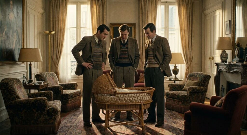 3 hommes et un couffin